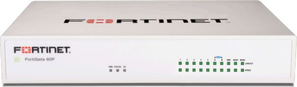 FortiGate 40F firewall — representative product image (FortiGate 60F shown)