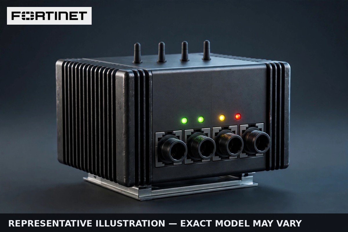 FortiGate Rugged FGR-60F-3G4G firewall — representative illustration (exact model not shown)