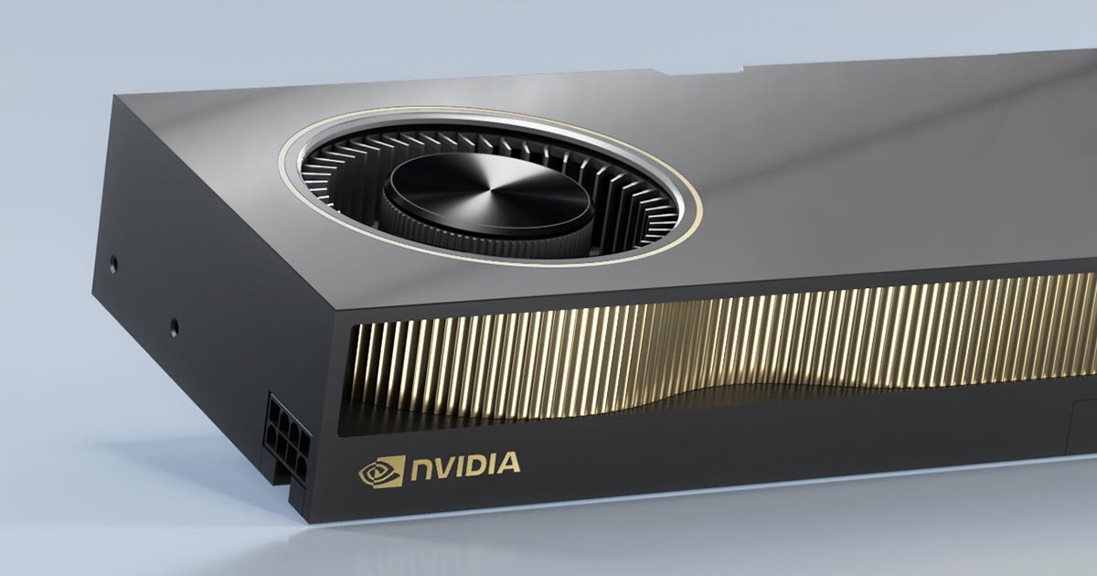 NVIDIA RTX A6000 GPU — official product image