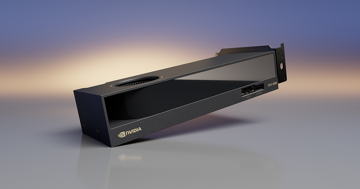 NVIDIA RTX 4000 SFF Ada Generation GPU — official product image