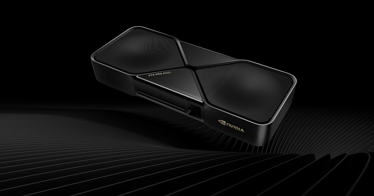 NVIDIA RTX PRO 6000 Blackwell Workstation Edition GPU — official product image