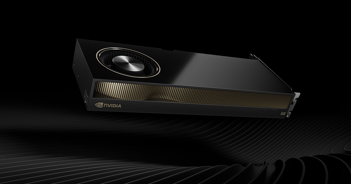NVIDIA RTX PRO 6000 Blackwell Max-Q Workstation Edition GPU — official product image
