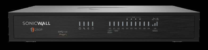 SonicWall TZ380 firewall — official product image