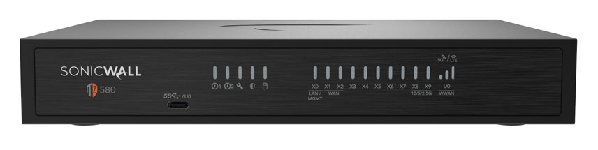 SonicWall TZ580 firewall — official product image