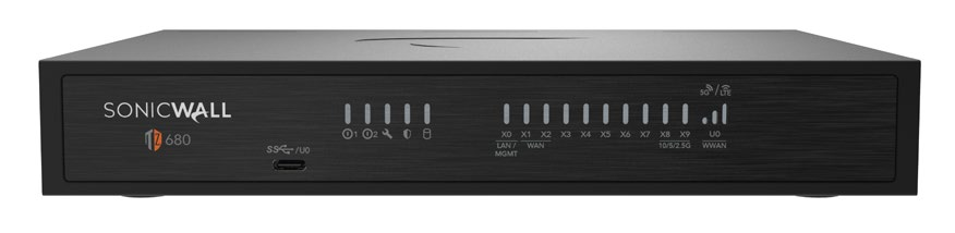 SonicWall TZ680 firewall — official product image